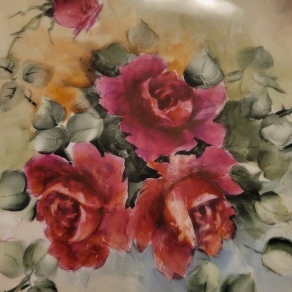 GDA Limoges France Decorative Plate Pre World War 2 Hand Painted Good Condition - Picture 3 of 11